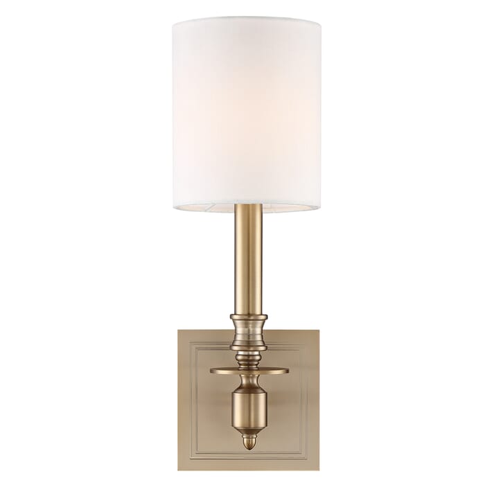Crystorama Lloyd 14" Wall Sconce in Aged Brass Crystorama Lloyd 14" Wall Sconce in Aged Brass