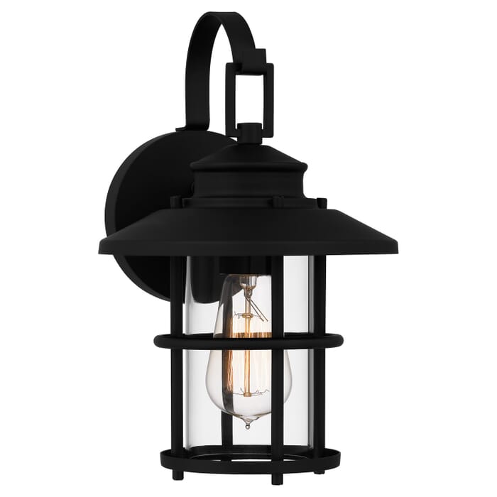 Lombard 1-Light Outdoor Wall Mount in Matte Black Lombard 1-Light Outdoor Wall Mount in Matte Black
