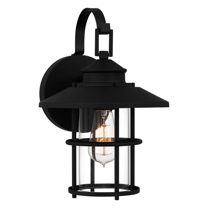 Lombard 1-Light Outdoor Wall Mount in Matte Black Lombard 1-Light Outdoor Wall Mount in Matte Black