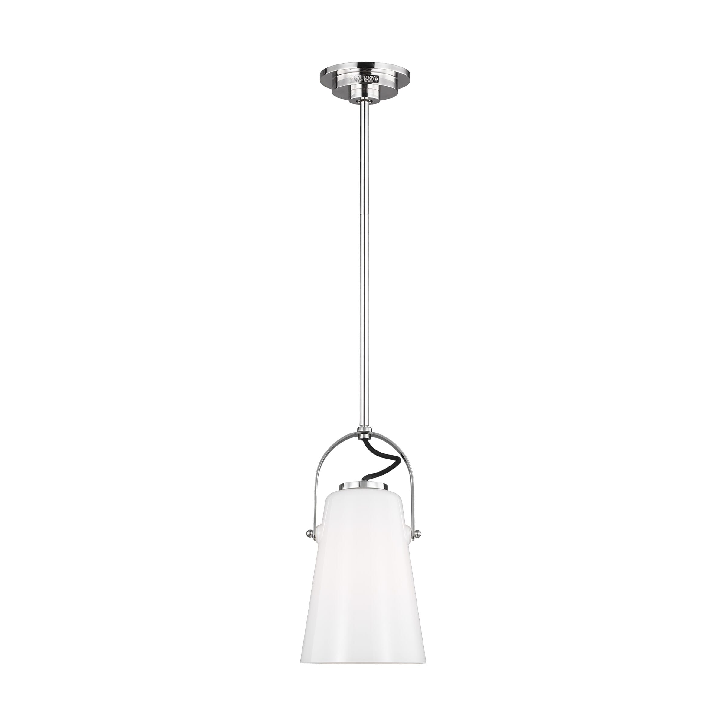 Generation Lighting Hazel Pendant Light in Polished Nickel by Ralph Lauren