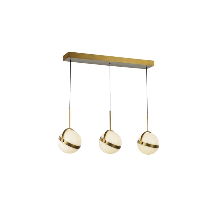 Alora Globo Linear Pendant in Satin Gold Alora Globo Linear Pendant in Satin Gold