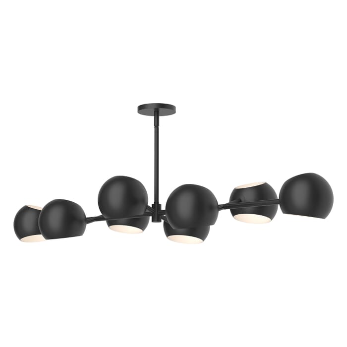 Willow 8-Light Linear Pendant in Matte Black Willow 8-Light Linear Pendant in Matte Black