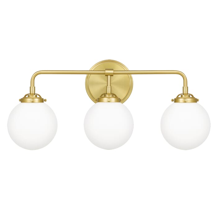 Quoizel Landry 3-Light 24" Bathroom Vanity Light in Satin Brass Quoizel Landry 3-Light 24" Bathroom Vanity Light in Satin Brass