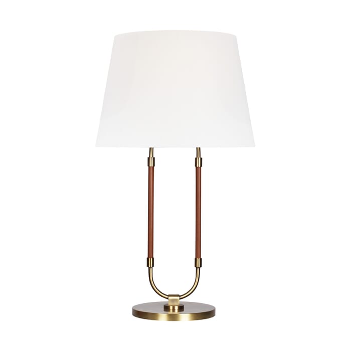 Generation Lighting Katie Table Lamp in Time Worn Brass And Saddle Leather by Ralph Lauren Generation Lighting Katie Table Lamp in Time Worn Brass And Saddle Leather by Ralph Lauren