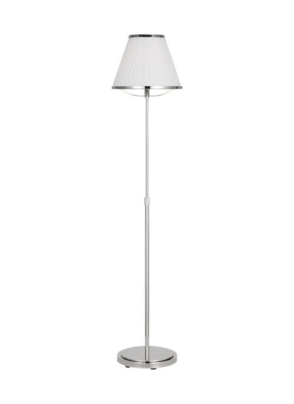 Generation Lighting Esther Floor Lamp in Polished Nickel by Lauren Ralph Lauren