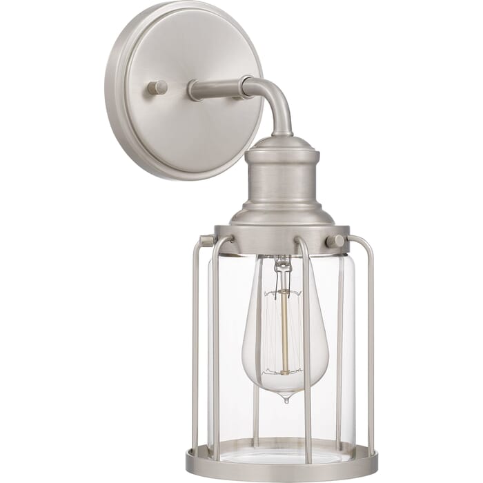 Ludlow 1-Light Wall Sconce in Brushed Nickel Ludlow 1-Light Wall Sconce in Brushed Nickel
