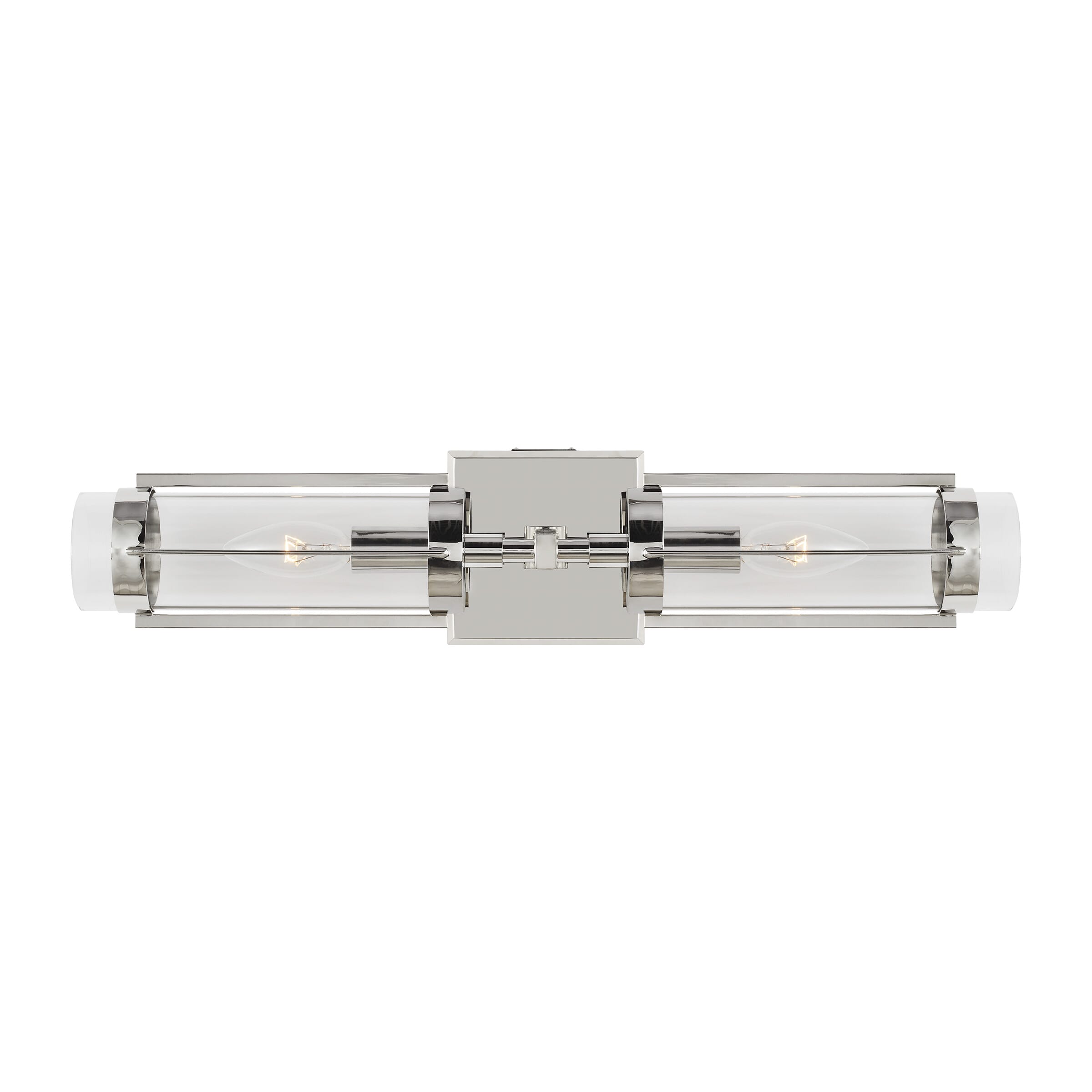 Generation Lighting Flynn 2-Light Bathroom Vanity Light in Polished Nickel by Ralph Lauren
