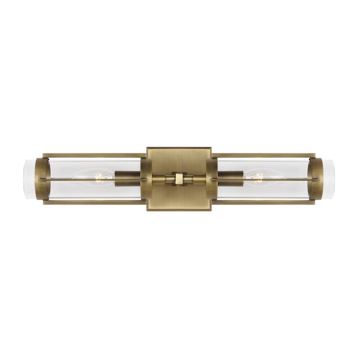 Generation Lighting Flynn 2-Light Bathroom Vanity Light in Time Worn Brass by Ralph Lauren Generation Lighting Flynn 2-Light Bathroom Vanity Light in Time Worn Brass by Ralph Lauren
