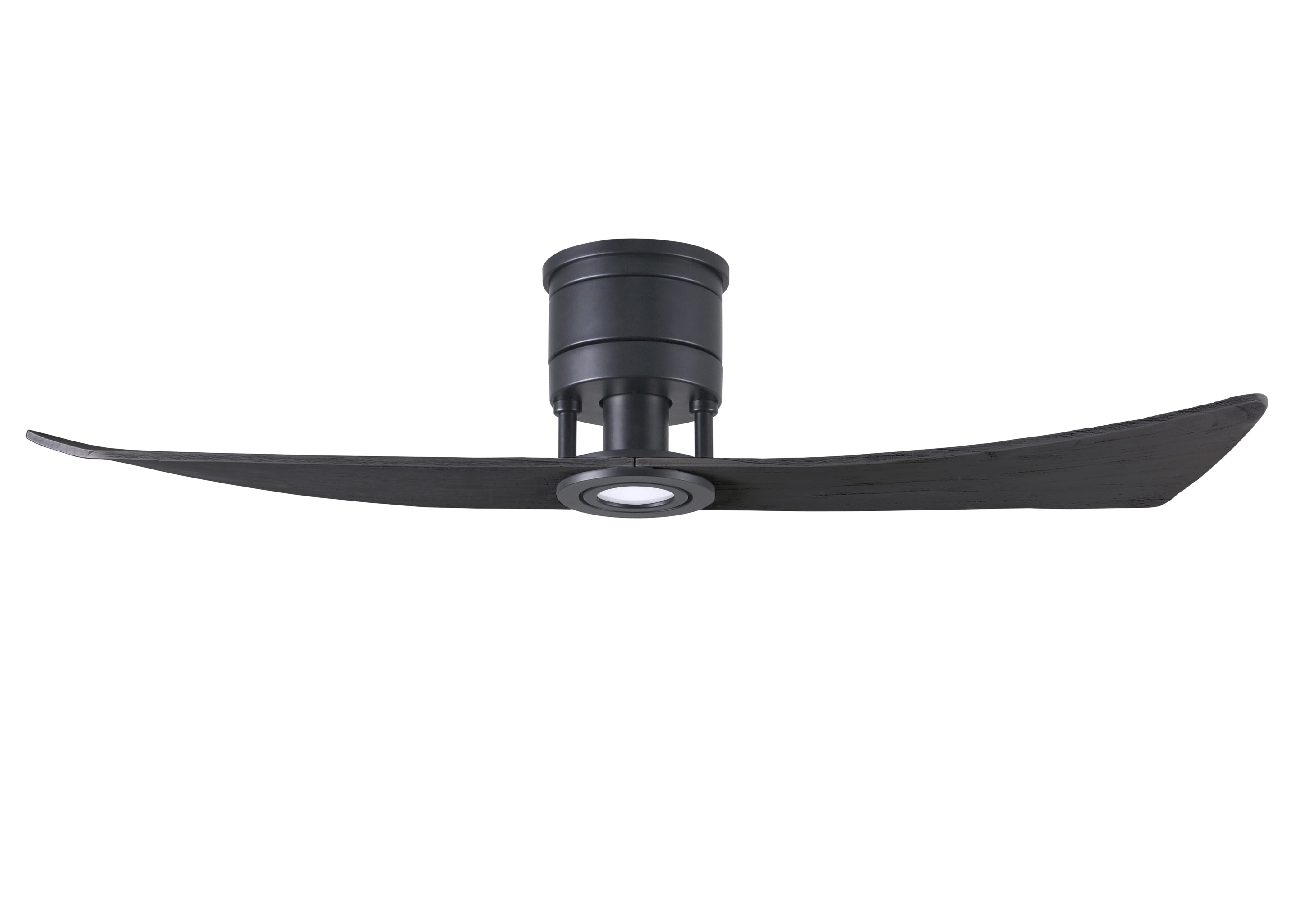 Lindsay 6-Speed DC 52 Ceiling Fan w/ Integrated Light Kit in Matte Black with Matte Black blades