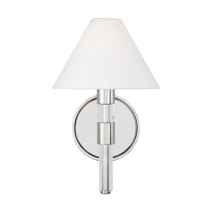 Generation Lighting Robert Bathroom Vanity Light in Polished Nickel And Clear Acrylic by Ralph Lauren Generation Lighting Robert Bathroom Vanity Light in Polished Nickel And Clear Acrylic by Ralph Lauren