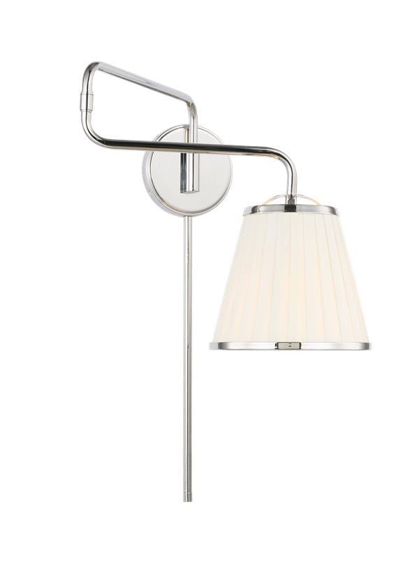 Generation Lighting Esther Wall Sconce in Polished Nickel by Lauren Ralph Lauren