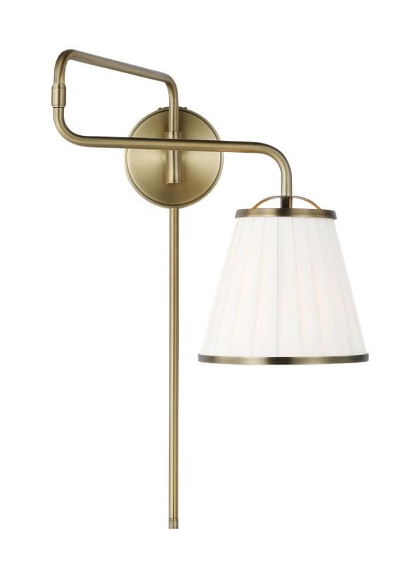 Generation Lighting Esther Wall Sconce in Time Worn Brass by Lauren Ralph Lauren