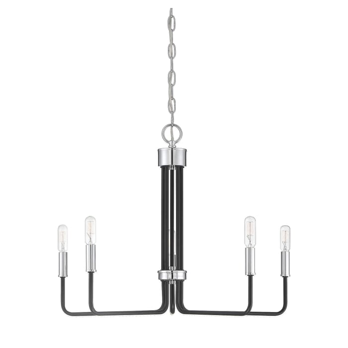 Trade Winds Sarah 5-Light Chandelier in Matte Black Trade Winds Sarah 5-Light Chandelier in Matte Black