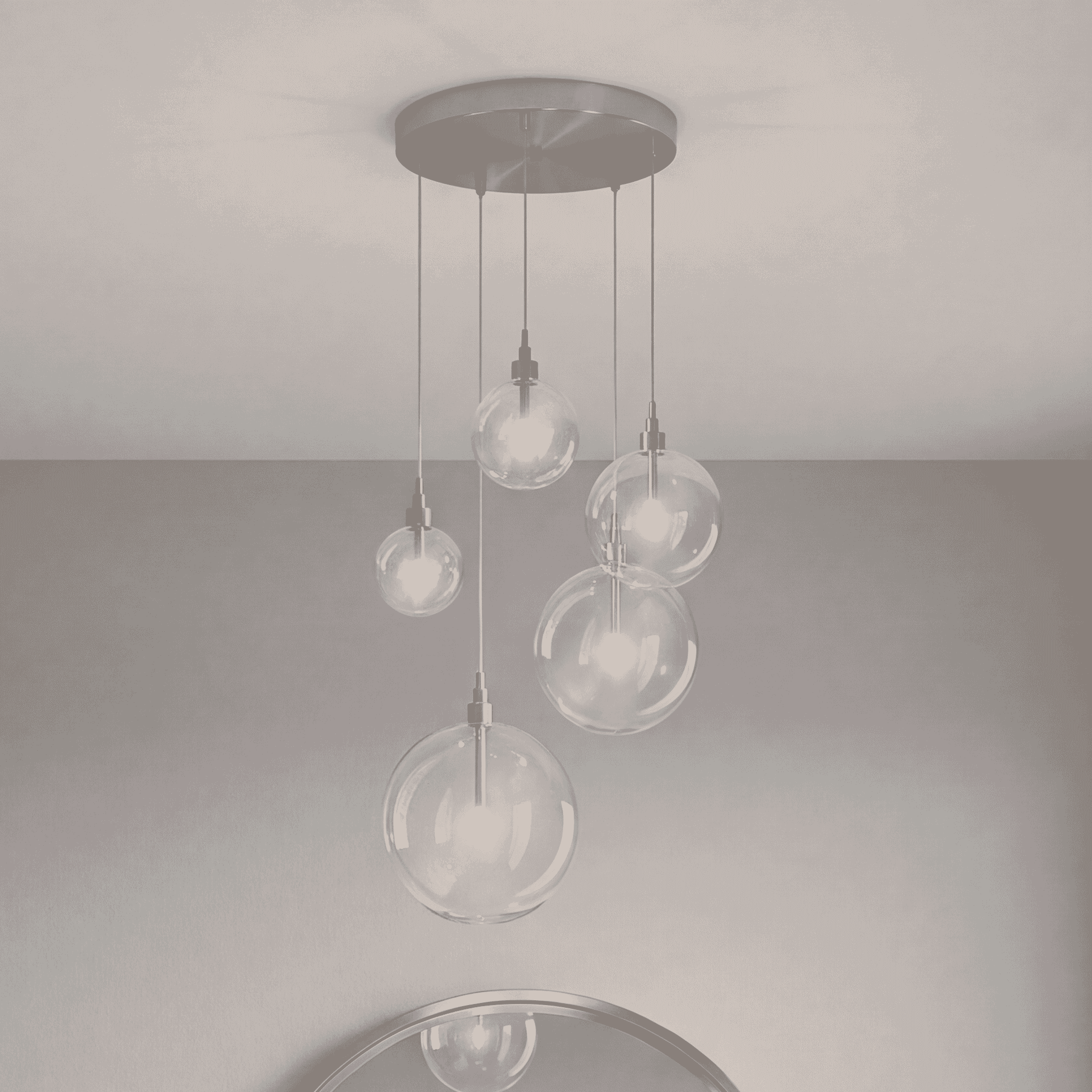 Trade Winds Ethan 5-Light Pendant in Brushed Nickel