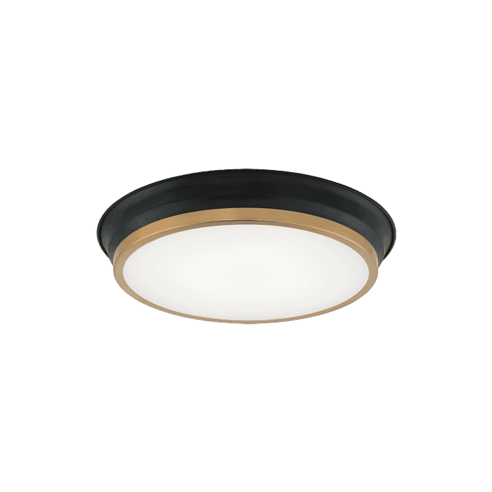 Matteo Jaxx 2-Light Ceiling Light In Black With Aged Gold Brass Matteo Jaxx 2-Light Ceiling Light In Black With Aged Gold Brass
