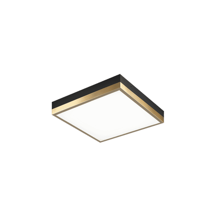 Matteo Tux 1-Light Ceiling Light In Black With Aged Gold Brass Matteo Tux 1-Light Ceiling Light In Black With Aged Gold Brass