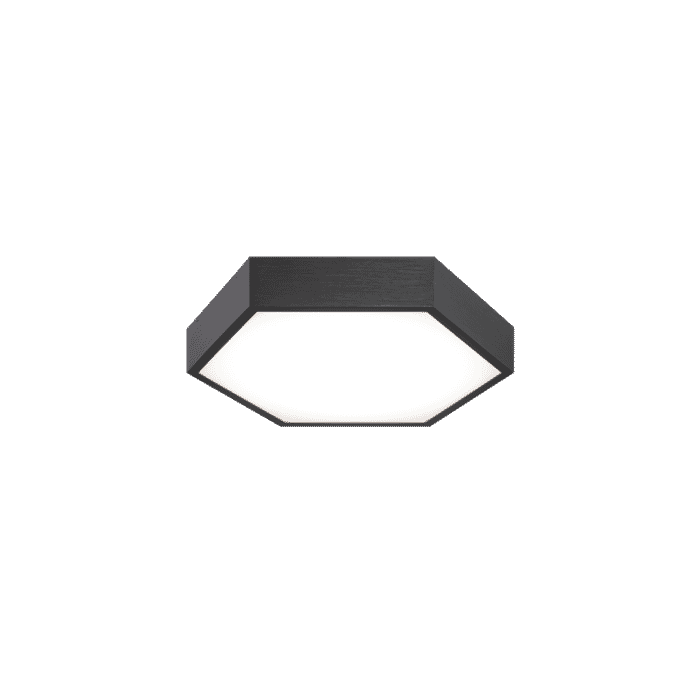 Matteo Hexol 1-Light Ceiling Light In Oxidized Black Matteo Hexol 1-Light Ceiling Light In Oxidized Black