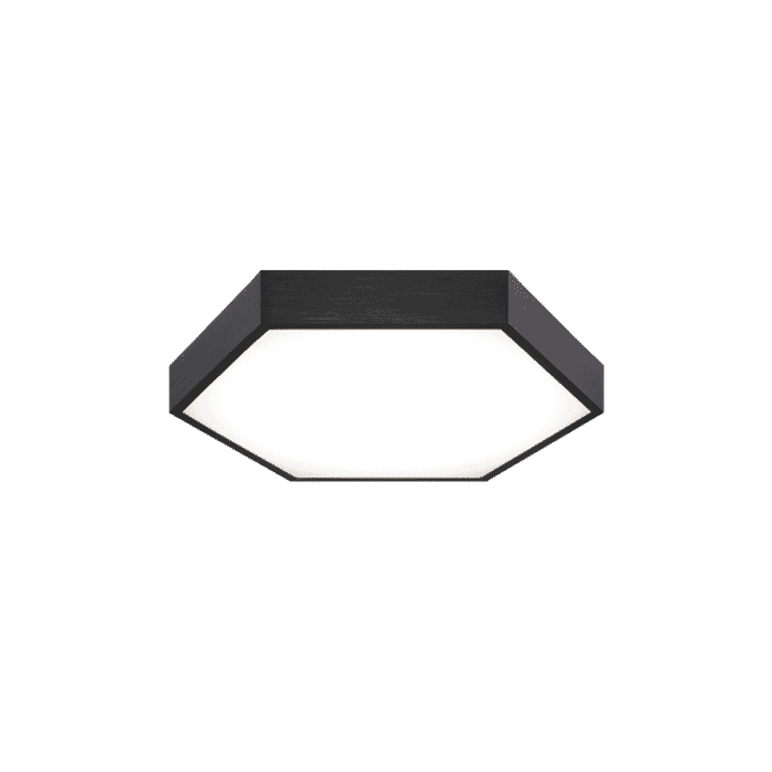Matteo Hexol 1-Light Ceiling Light In Oxidized Black Matteo Hexol 1-Light Ceiling Light In Oxidized Black