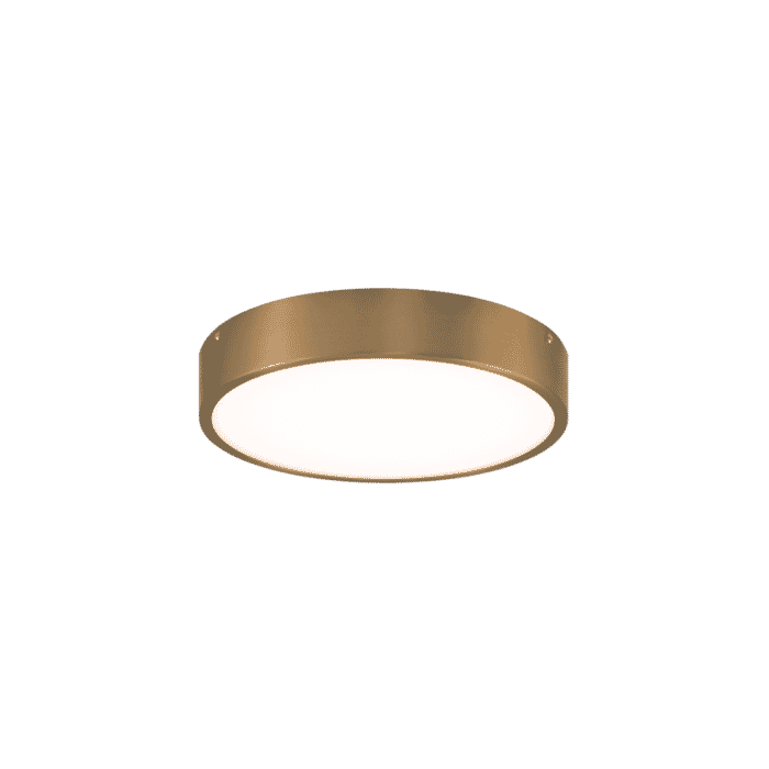 Matteo Plato 1-Light Ceiling Light In Aged Gold Brass Matteo Plato 1-Light Ceiling Light In Aged Gold Brass