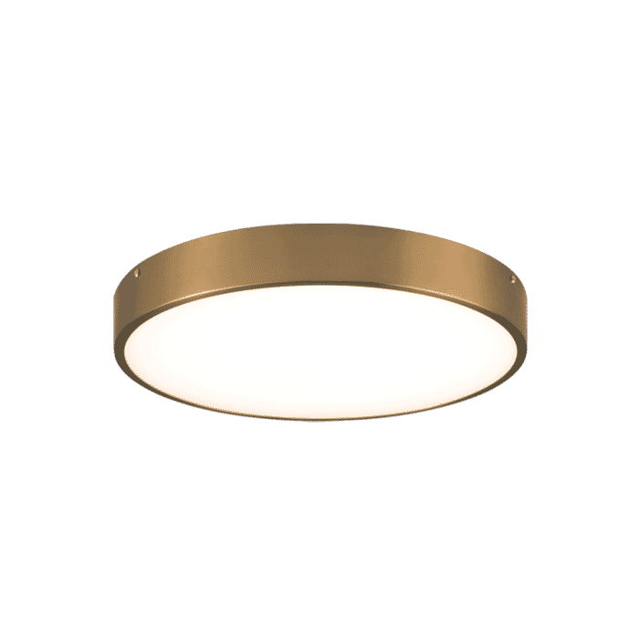 Matteo Plato 1-Light Ceiling Light In Aged Gold Brass Matteo Plato 1-Light Ceiling Light In Aged Gold Brass