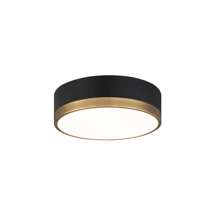 Matteo Trydor 2-Light Ceiling Light In Black & Aged Gold Glass Matteo Trydor 2-Light Ceiling Light In Black & Aged Gold Glass