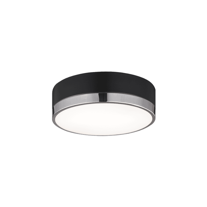 Matteo Trydor 2-Light Ceiling Light In Black & Chrome Matteo Trydor 2-Light Ceiling Light In Black & Chrome