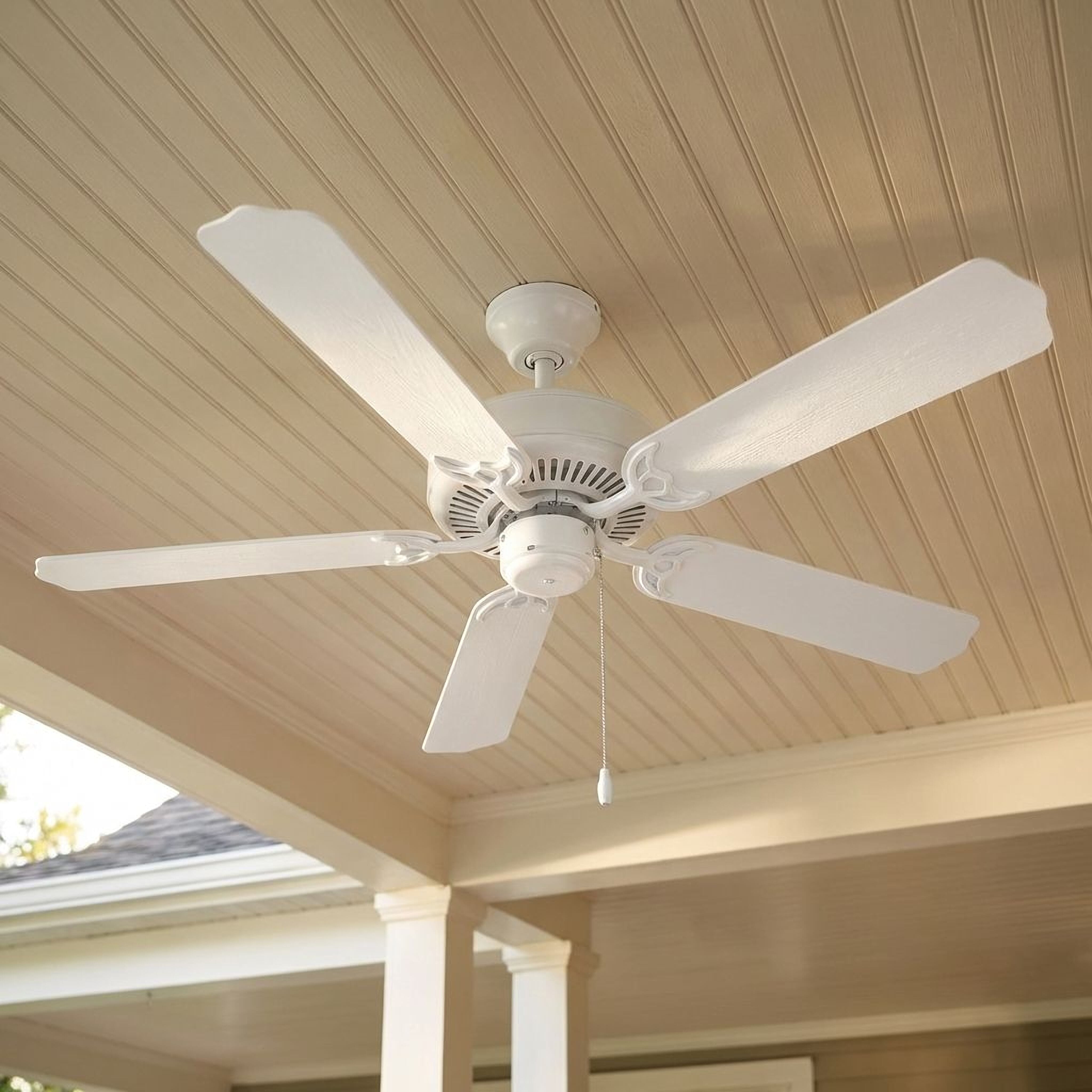 Trade Winds Lucas 52" Outdoor Ceiling Fan in White