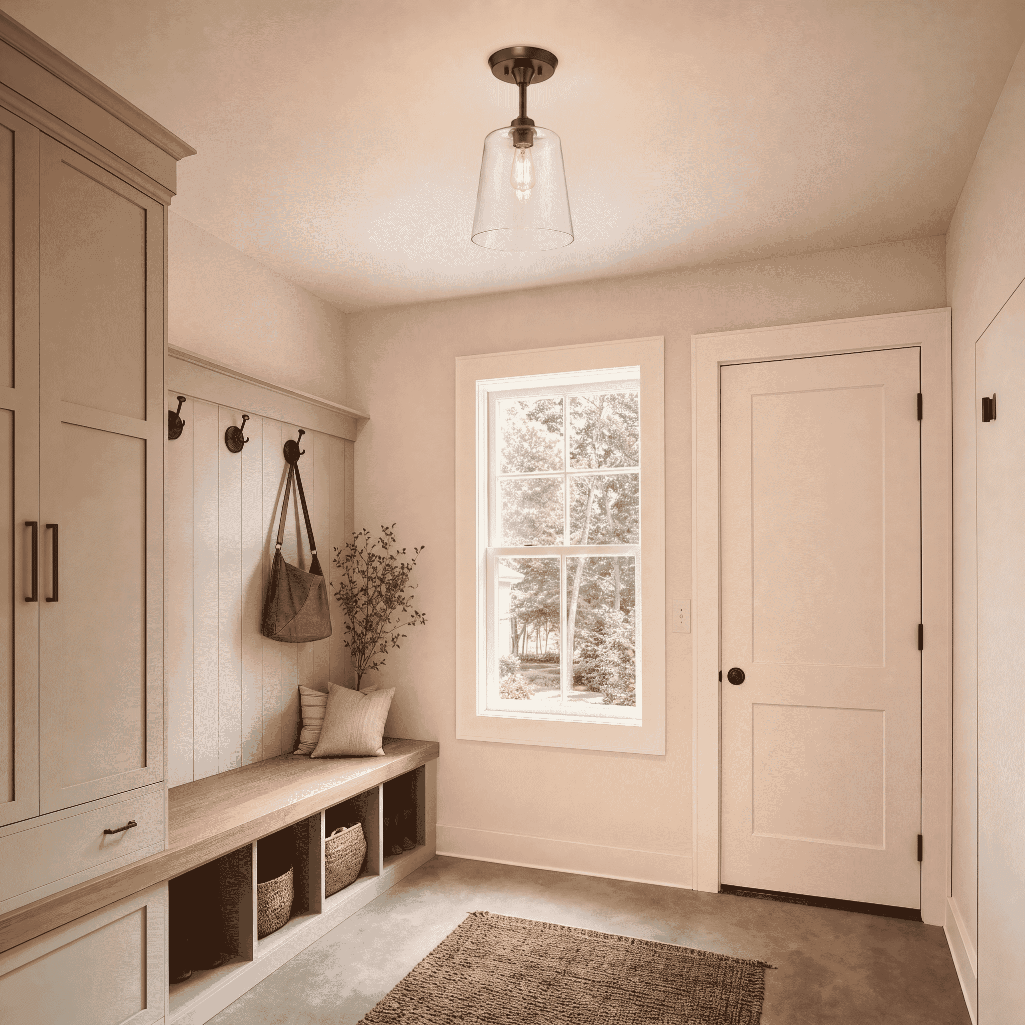 Trade Winds Lighting 1-Light Ceiling Light In Oil Rubbed Bronze