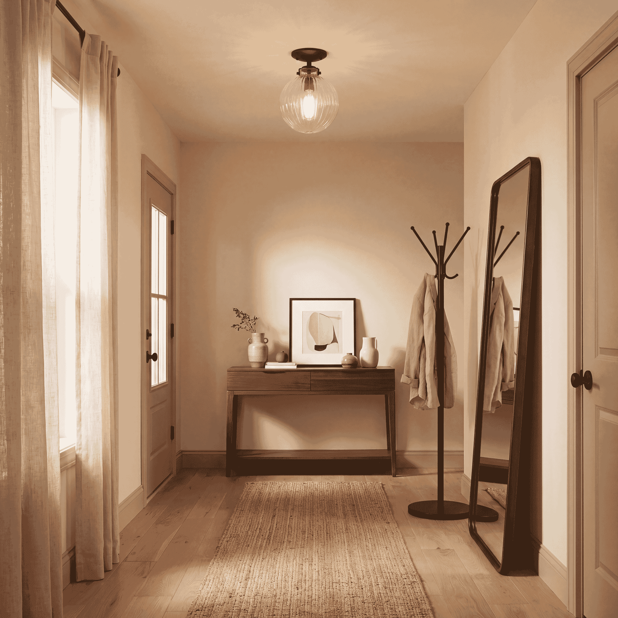 Trade Winds Nicole Semi-Flush Mount Ceiling Light in Oil Rubbed Bronze