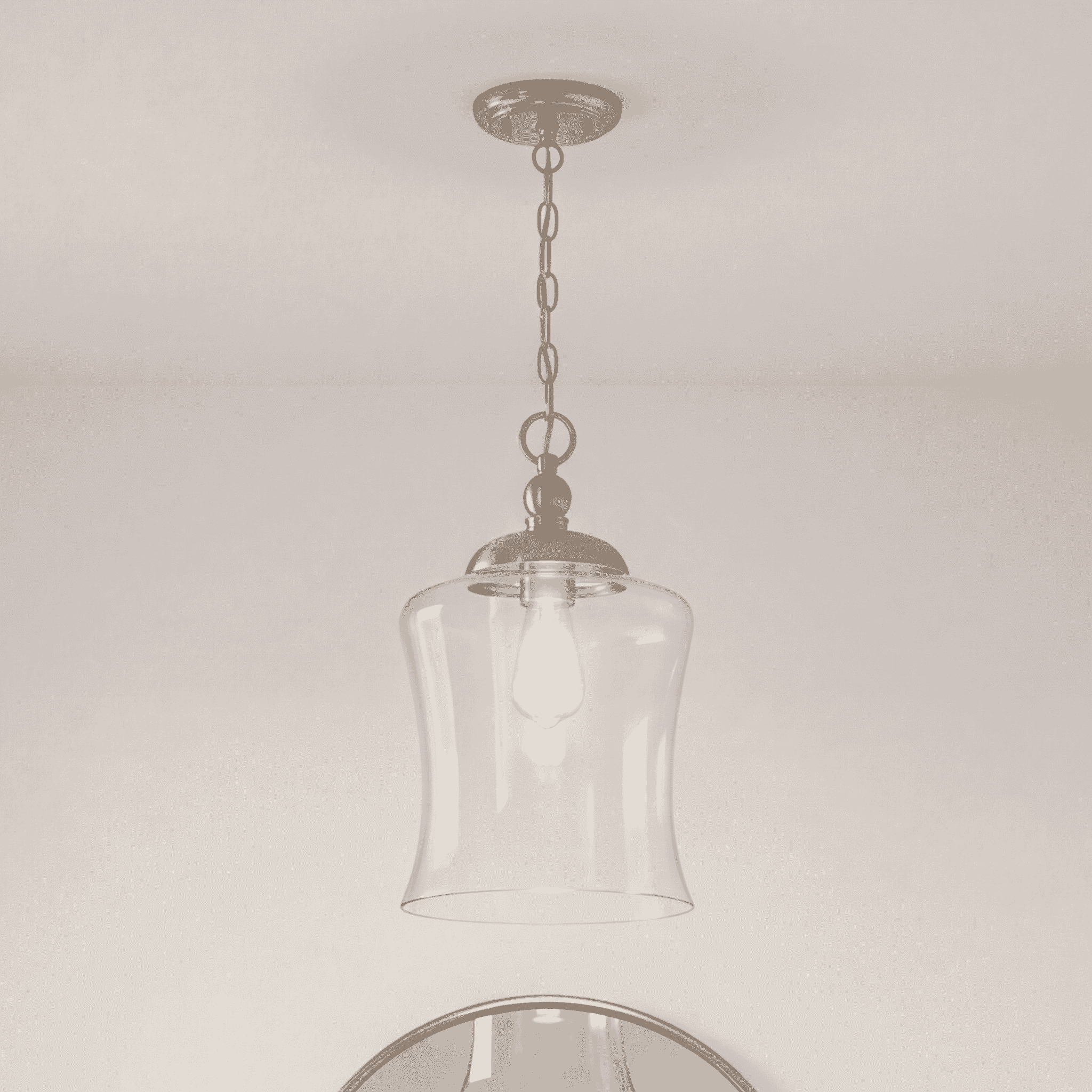 Trade Winds Belle 1-Light Mini Pendant in Brushed Nickel