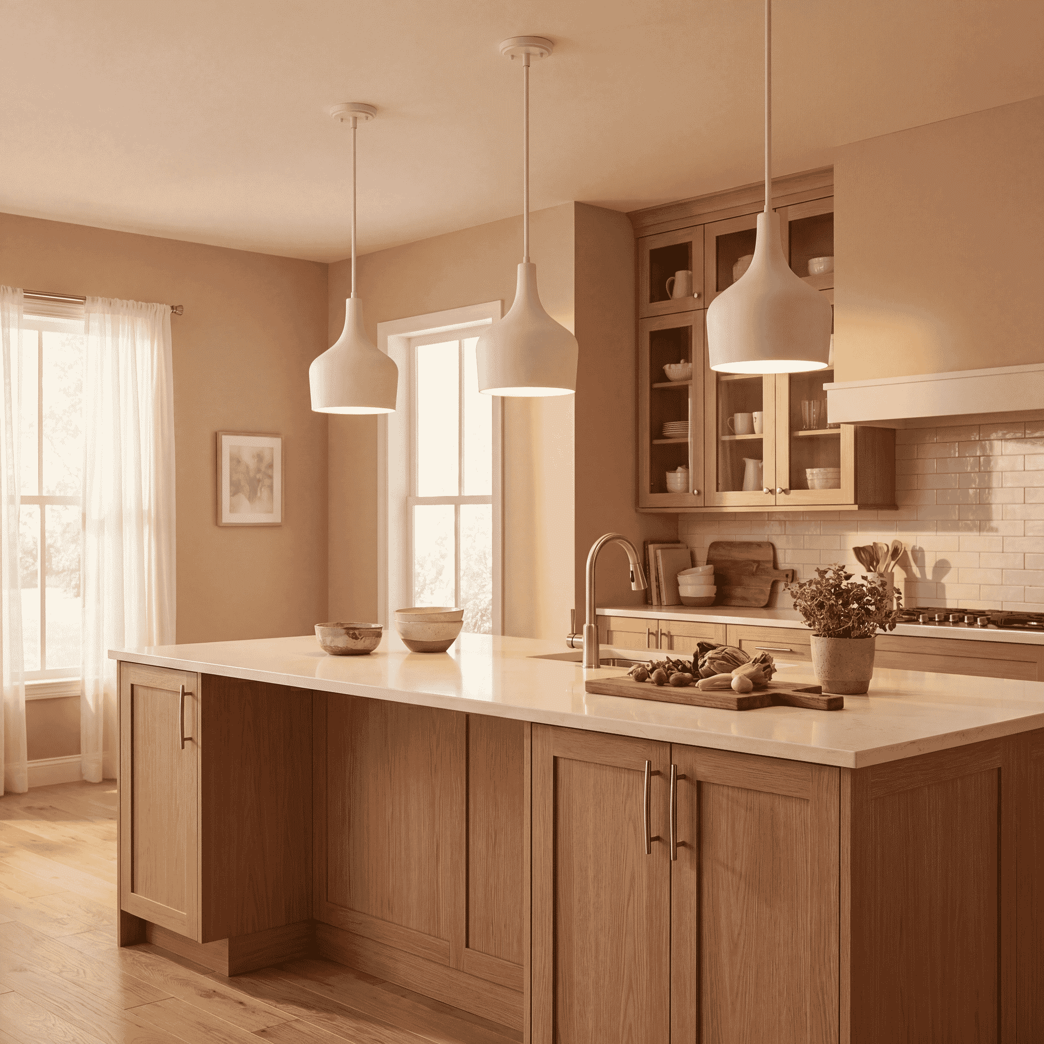 Trade Winds Lisa 1-Light Pendant in Bisque White