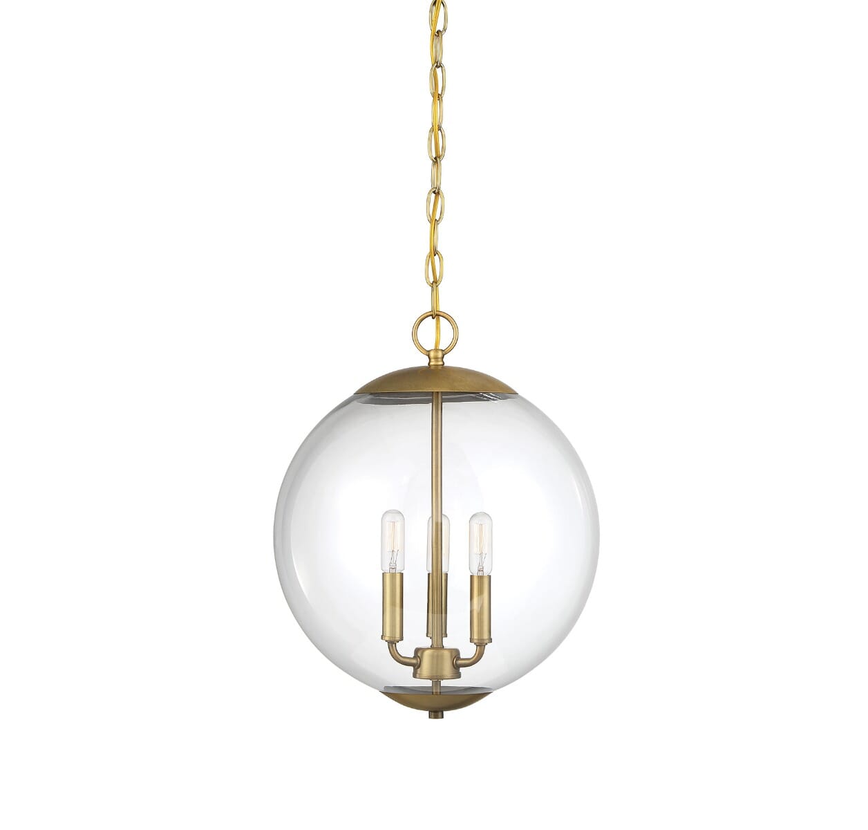 brass pendant globe