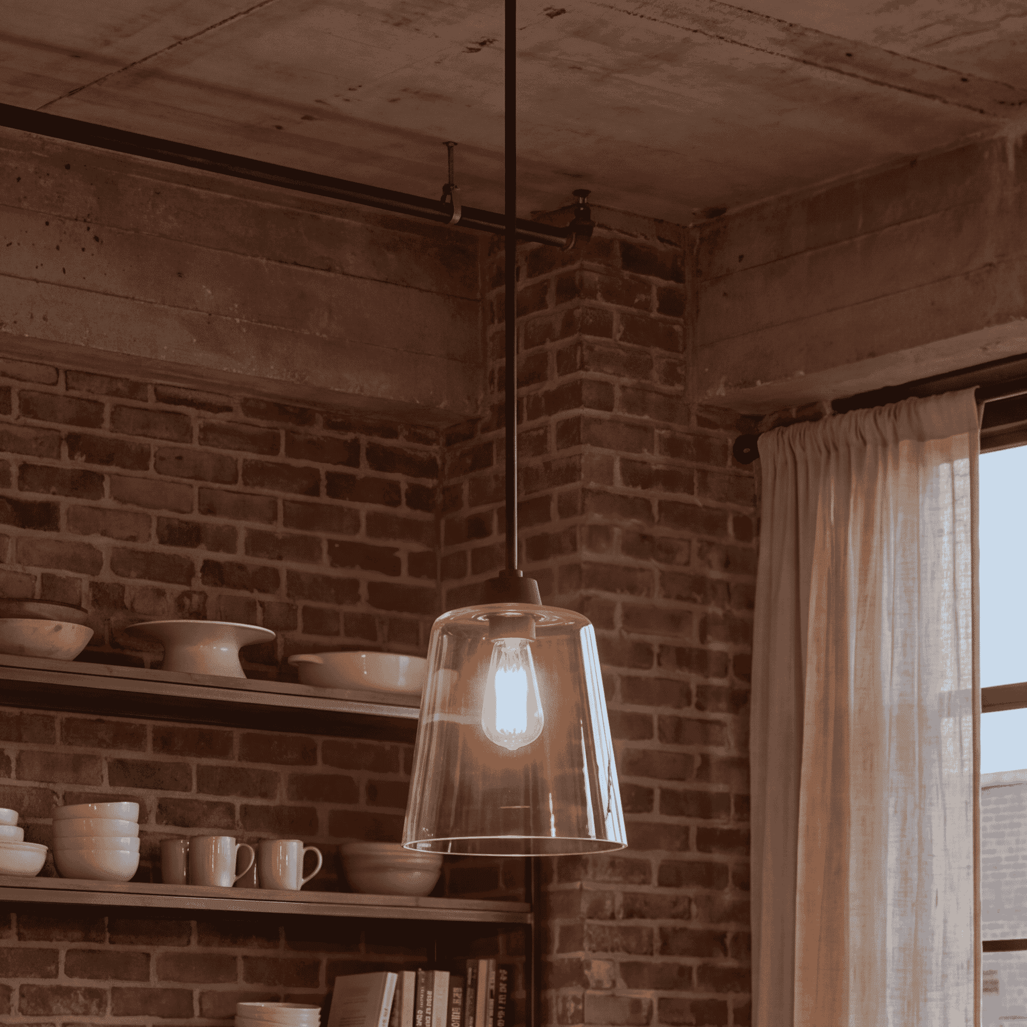 Trade Winds Lighting 1-Light Pendant Light In Matte Black