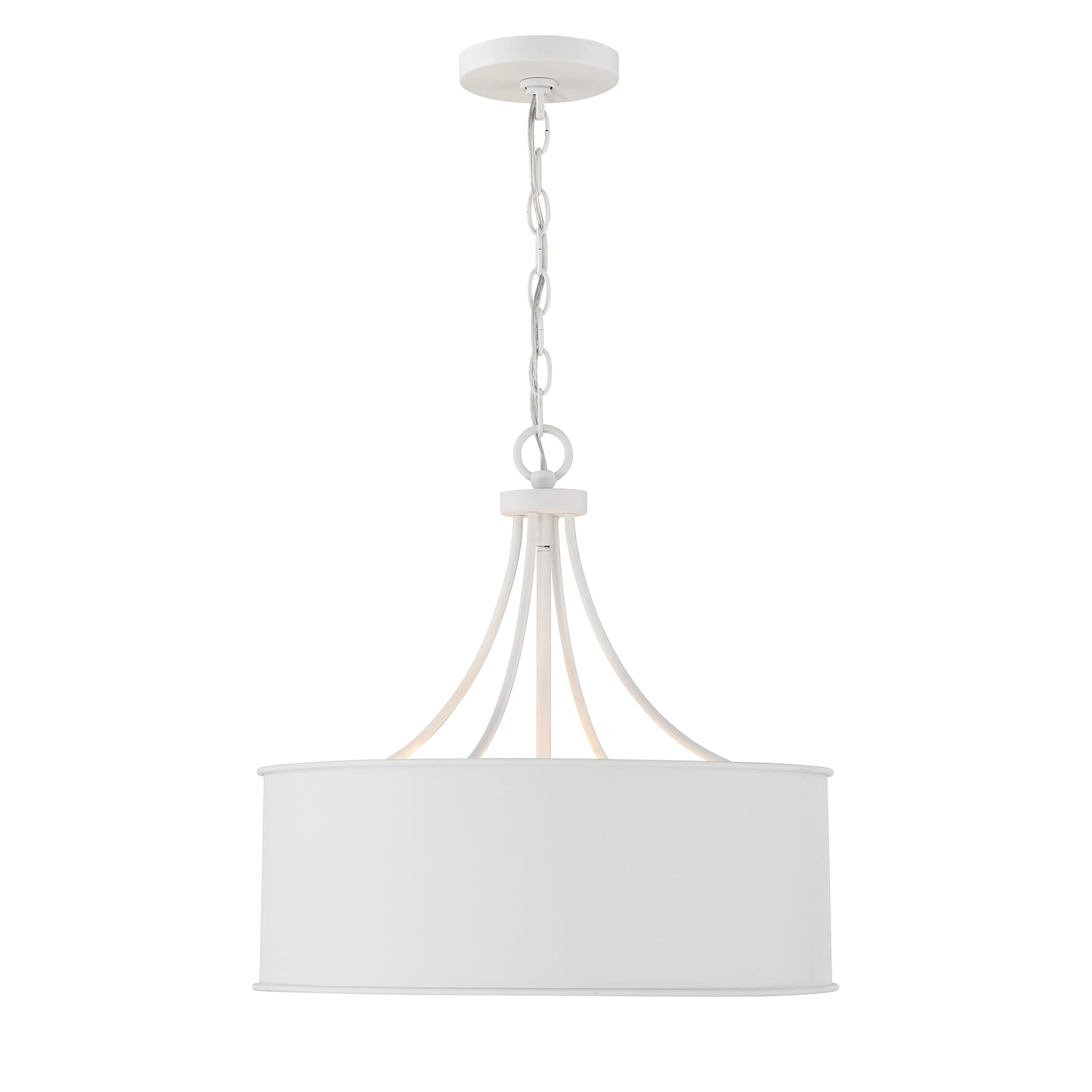 4-Light Pendant in Bisque White