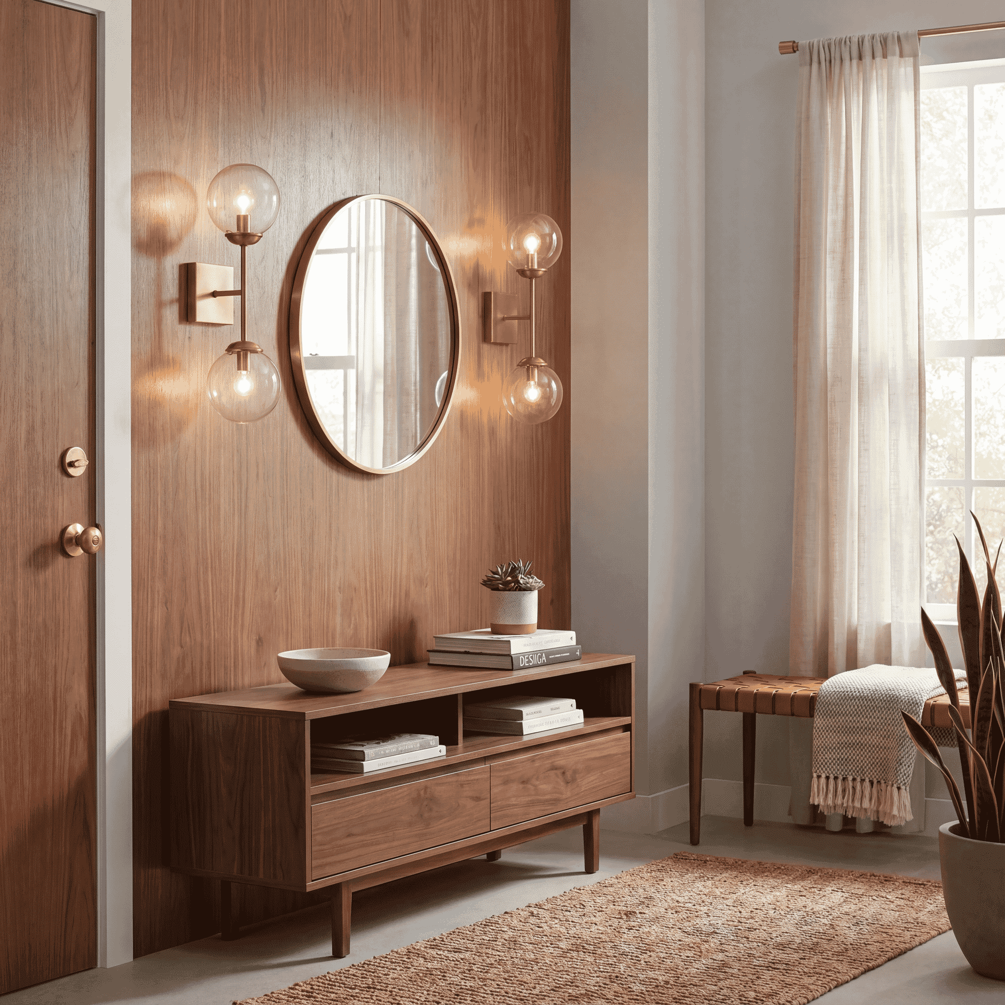 Trade Winds Angie 2-Light Wall Sconce in Natural Brass