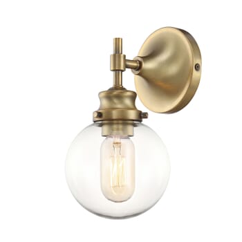 Trade Winds Lighting 1-Light Wall Sconce In Natural Brass