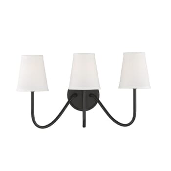Trade Winds Lighting 3-Light Wall Sconce In Oil Rubbed Bronze