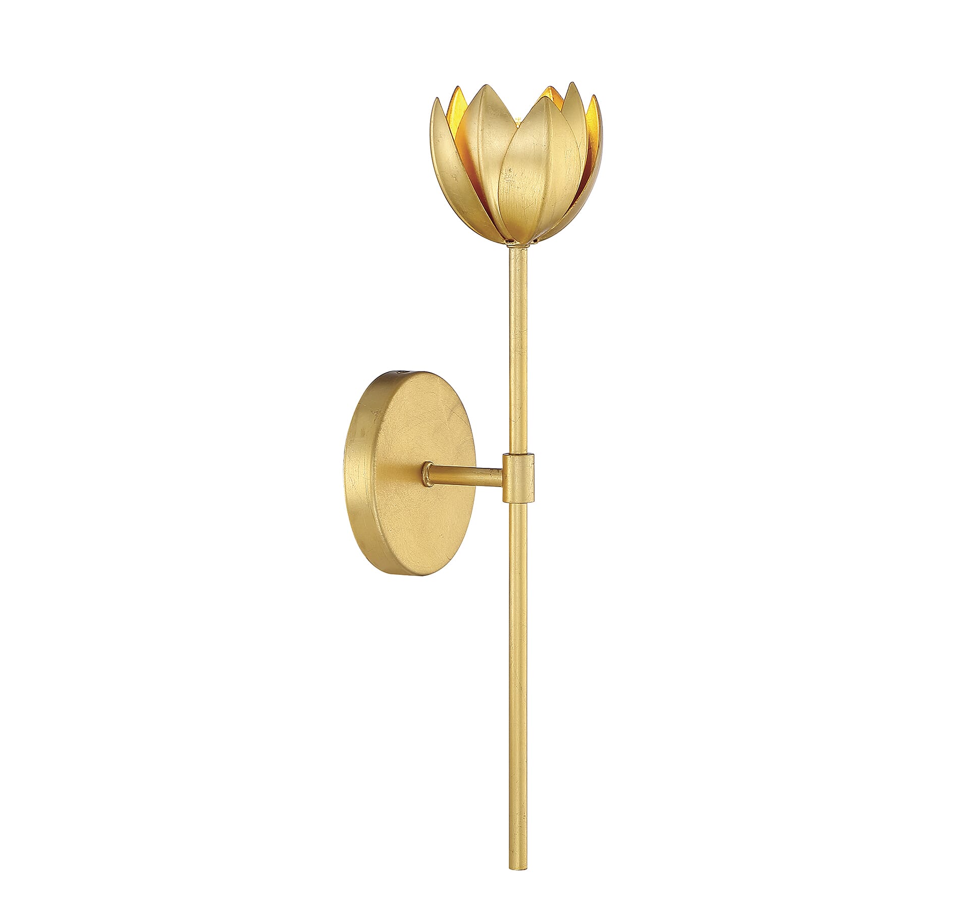 Meridian 1-Light LED Wall Sconce in True Gold