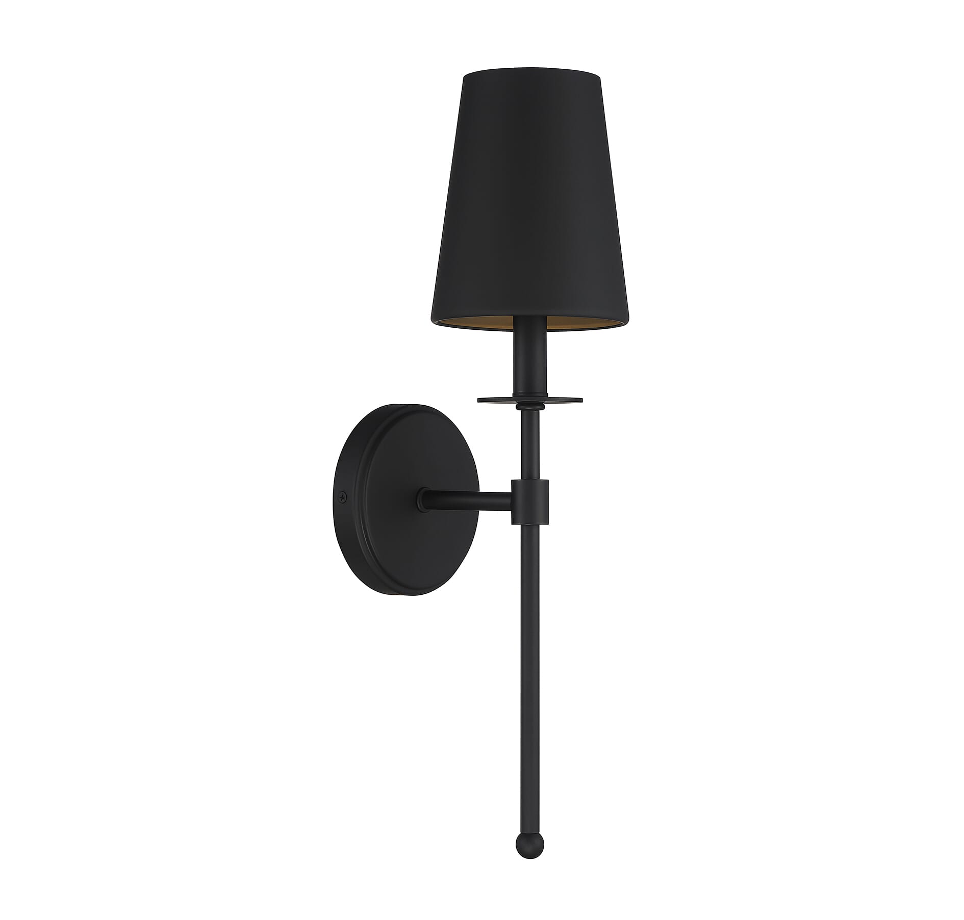 Meridian 1-Light Wall Sconce in Matte Black