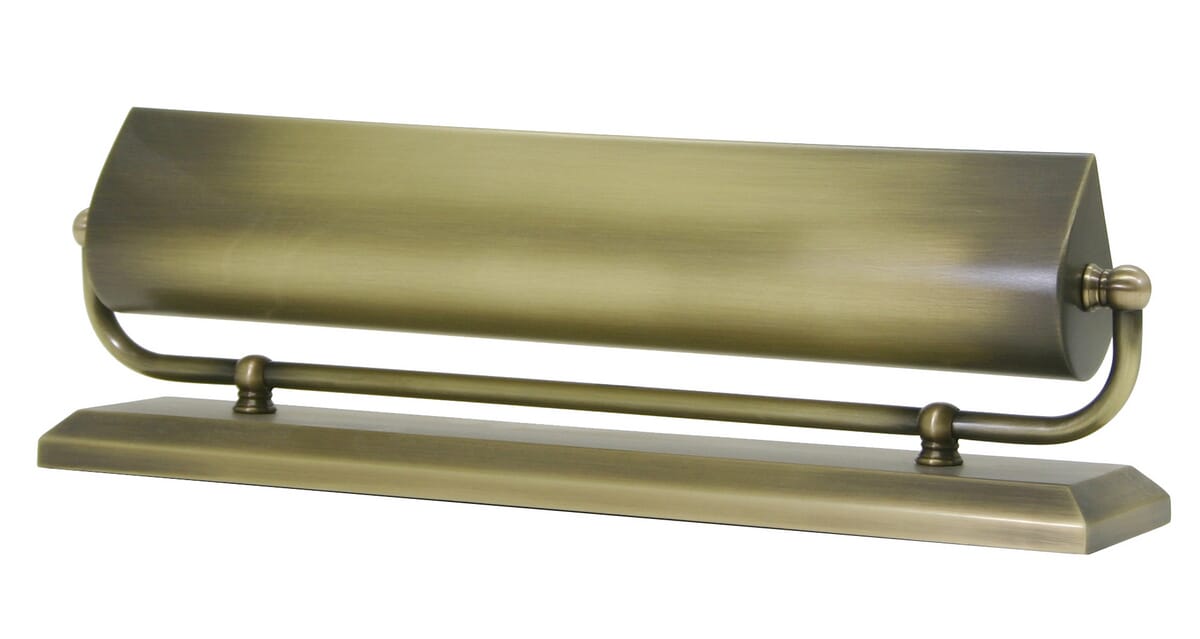 House of Troy 14" Mantel Light in Antique Brass Finish