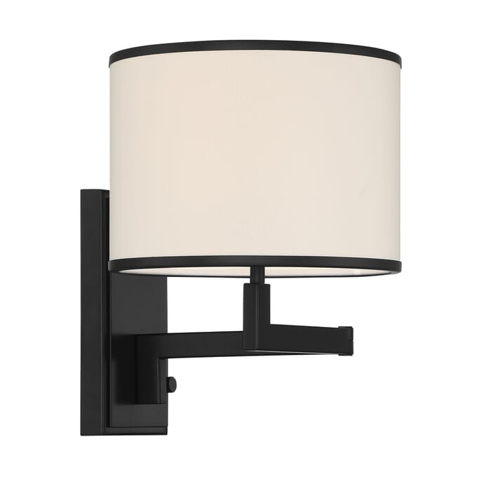 Crystorama Madison Wall Sconce in Matte Black Crystorama Madison Wall Sconce in Matte Black