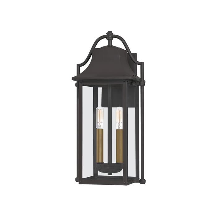 Quoizel Manning 2-Light Outdoor Hanging Light in Western Bronze Quoizel Manning 2-Light Outdoor Hanging Light in Western Bronze