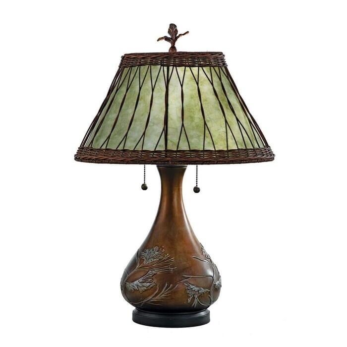 Quoizel Mica 25" 2-Light Table Lamp in Bronze Finish Quoizel Mica 25" 2-Light Table Lamp in Bronze Finish