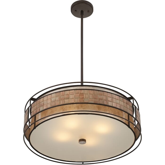 Quoizel Laguna 4-Light Pendant in Bronze Finish Quoizel Laguna 4-Light Pendant in Bronze Finish