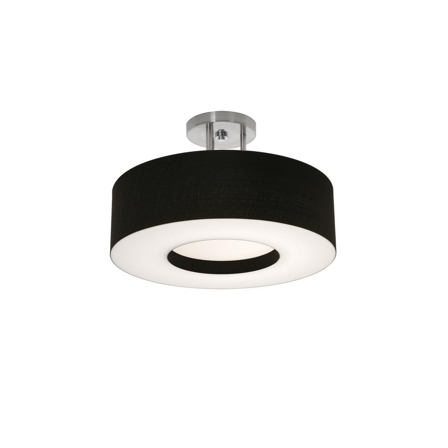 Montclair 2-Light Semi-Flush Mount in Satin Nickel