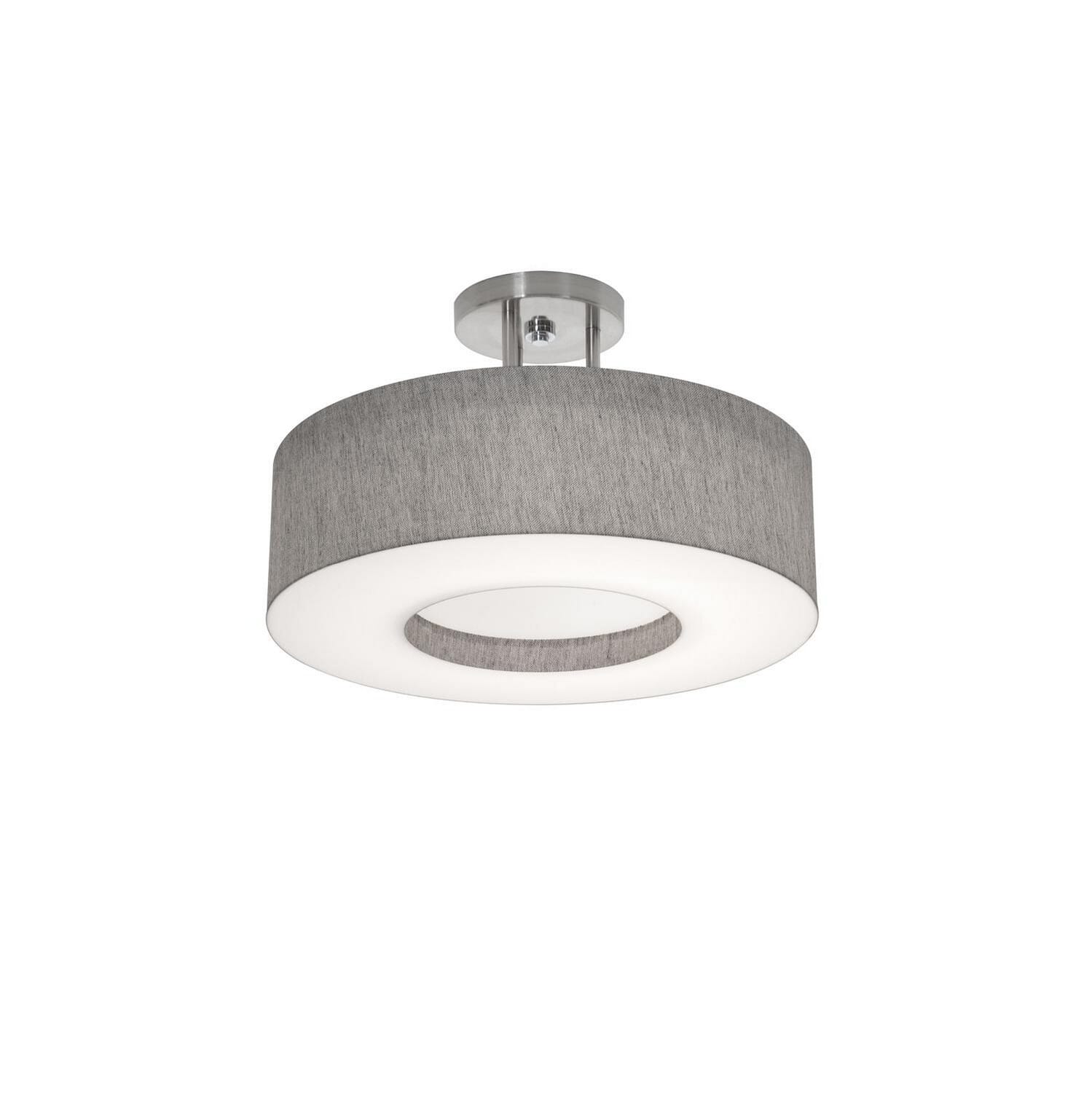 Montclair 2-Light Semi-Flush Mount in Satin Nickel