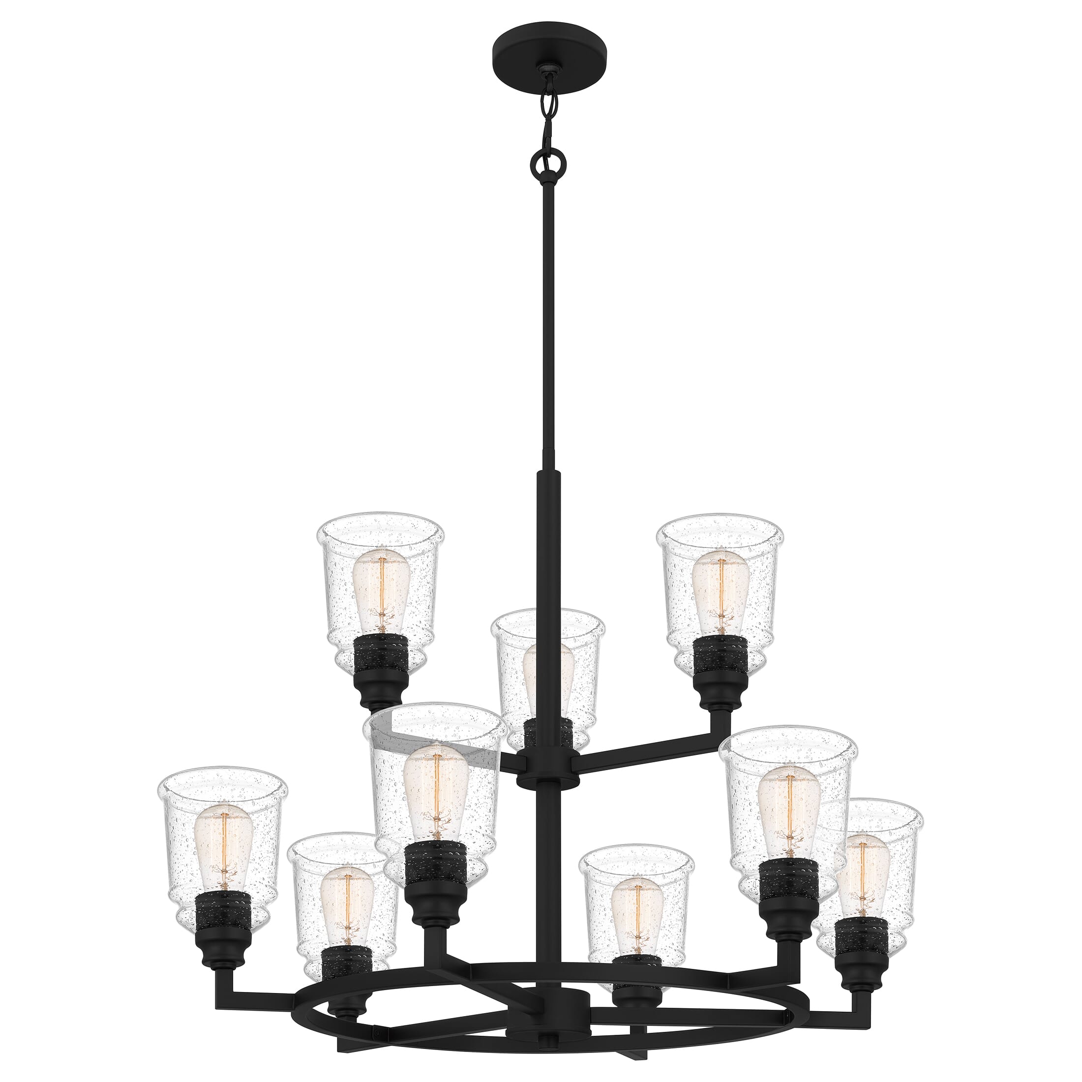 McIntire 9-Light Chandelier in Matte Black