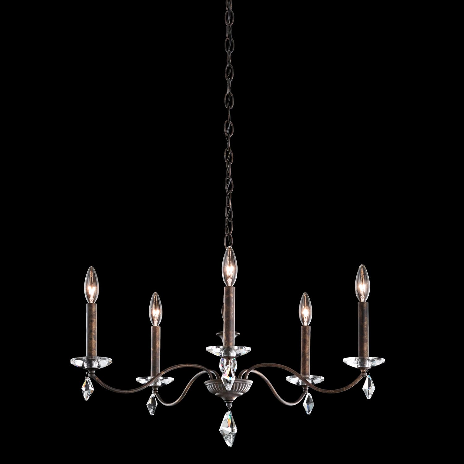 Modique 5-Light Chandelier in Antique Silver