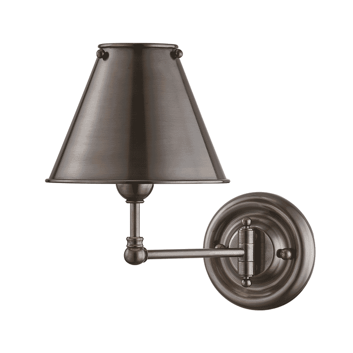 Hudson Valley Classic No.1 by Mark D. Sikes Wall Lamp in Distressed Bronze Hudson Valley Classic No.1 by Mark D. Sikes Wall Lamp in Distressed Bronze