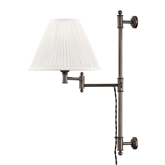 Hudson Valley Classic No.1 by Mark D. Sikes Adjustable Wall Lamp in Distressed Bronze Hudson Valley Classic No.1 by Mark D. Sikes Adjustable Wall Lamp in Distressed Bronze